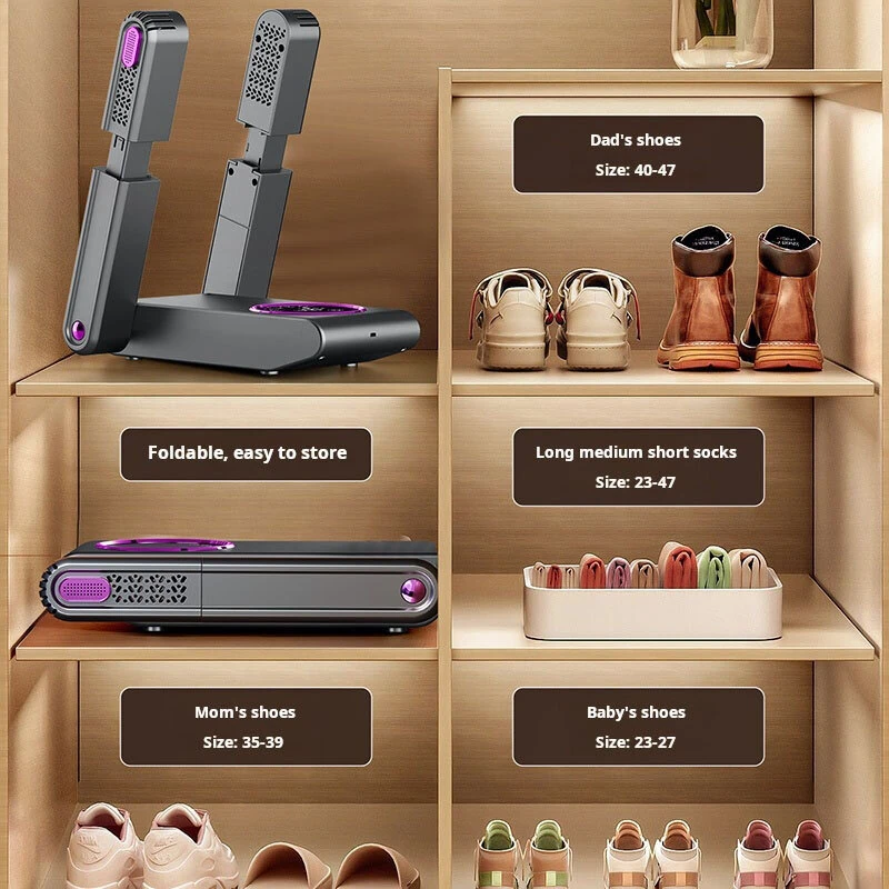 (image for) Folding Shoe Drying Machine Constant Temperature Dehumidification Odor Portable Shoe Drying Machine Timed Quick Drying Shoe Machine